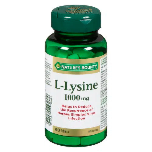 Nature's Bounty - L-Lysine 1000Mg, 60 Each