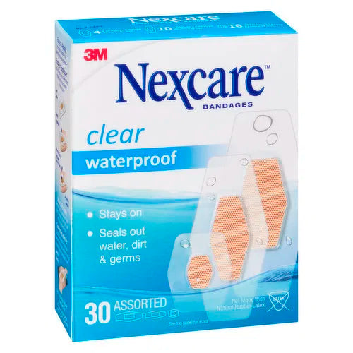 3m - Nexcare Waterproof Bandages, 30 Each