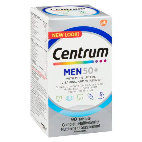 Centrum - Multivitamins Men 50+, 90 Each