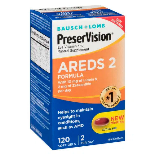 Bausch & Lomb - PreserVision AREDS 2 Formula, 120 Each