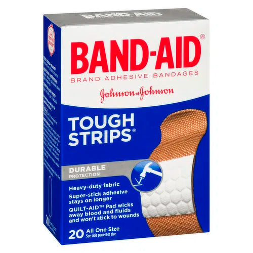 Johnson & Johnson - Tough Strips Bandages, 20 Each