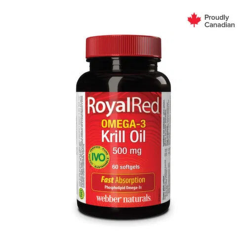 Webber Naturals - Royal Red Omega-3 Krill Oil 500mg, 60 Each