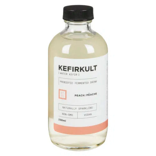 KefirKult - Kefir Water Peach, 236 Millilitre