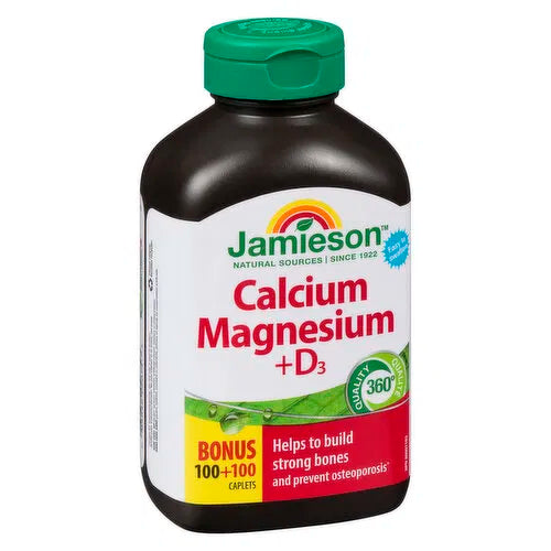 Jamieson - Calcium Magnesium + Vitamin D3, 200 Each
