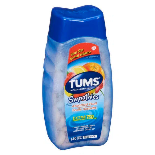 Tums - Smoothies Extra Strength - Assorted Fruit, 140 Each