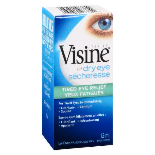 Visine - Visine Tired Eye & Dry Relief Drops, 15 Millilitre