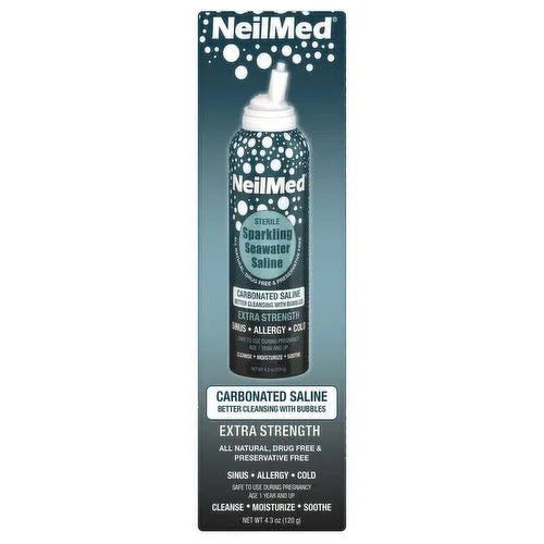 Neilmed - Sterile Sparkling Seawater Saline, 120 Millilitre