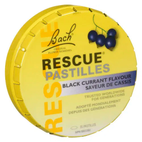 Bach - Rescue Pastilles Black Currant, 50 Gram