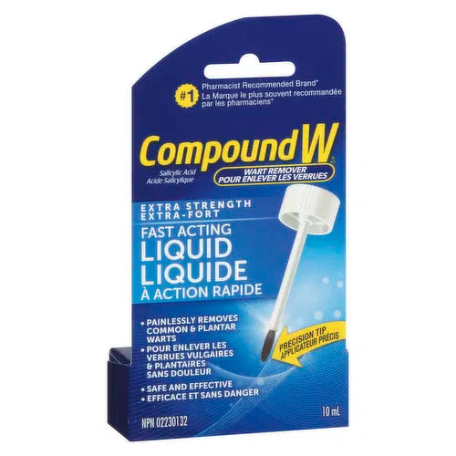 Compound W - Wart Remover Fast Acting Liquid, 10 Millilitre