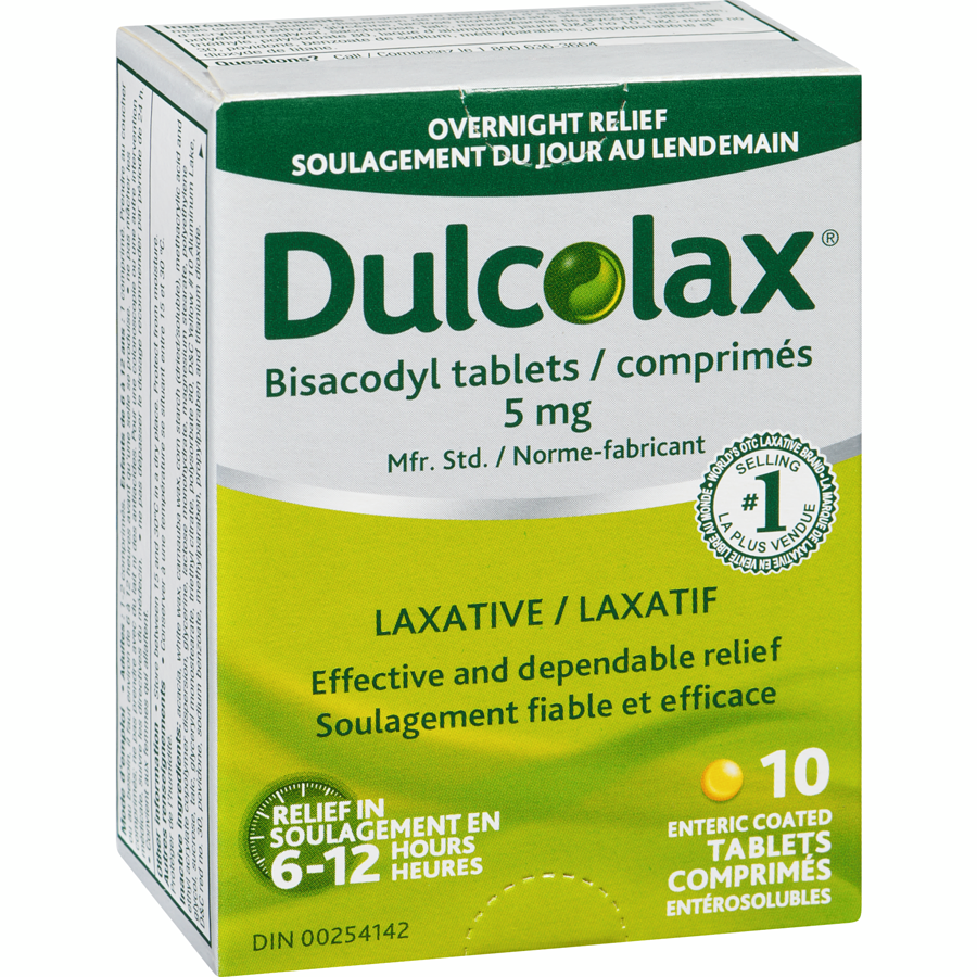 Dulcolax Bisacodyl Laxative Tablets 5mg | 10 Count