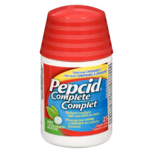 Pepcid - Complete Dual Action Antacid Mint, 25 Each