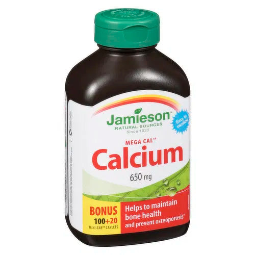 Jamieson - Mega Calcium 650 mg, 120 Each