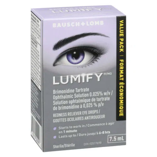 Bausch & Lomb - Lumify Redness Reliever Eye Drops, 7.5 Millilitre