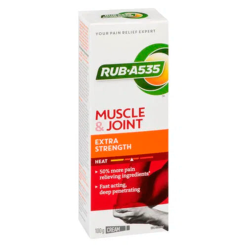 Rub A 535 - Muscle & Joint Heating Cream - Extra Strength, 100 Gram