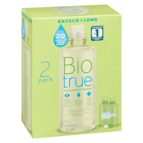 Bausch & Lomb - Bio True Contact Lens Solution, 2 Each