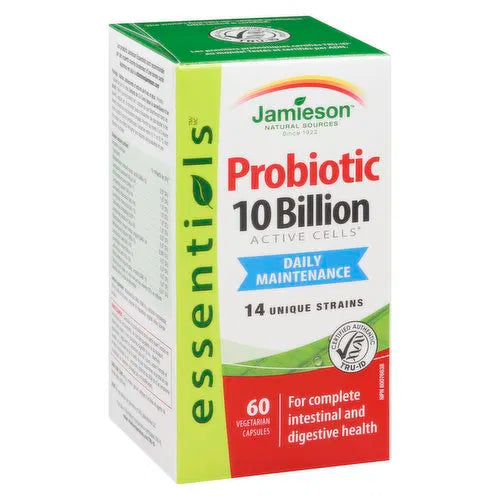 Jamieson - Probiotic 10 Billion Capsules - Daily Maintenance, 60 Each