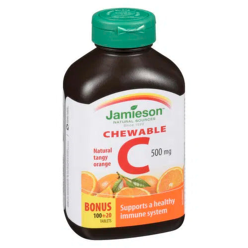 Jamieson - Vitamin C Natural Tangy Orange 500 mg, 120 Each
