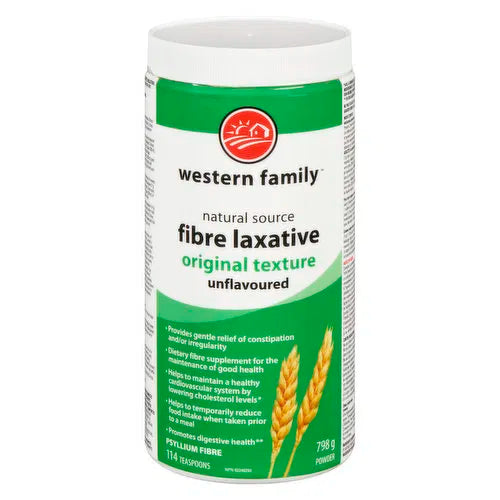 Western Family - Fibre Laxative- Original Unflavored, 798 Gram