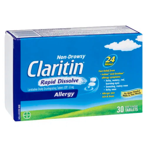 Claritin - Non Drowsy Rapid Dissolve Allergy Tablets 24hr, 30 Each