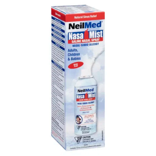 Neilmed - Nasa Mist Saline Nasal Spray, 75 Millilitre