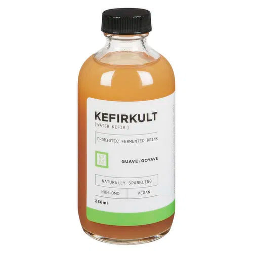 KefirKult - Kefir Flavored Water Guava, 236 Millilitre