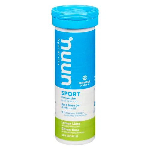 nuun - Vitamin Water Tablet - Sport Lemon Lime, 12 Each