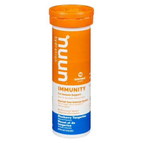 nuun - Vitamin Water Tablet -Immunity Blueberry Tangerine, 10 Each
