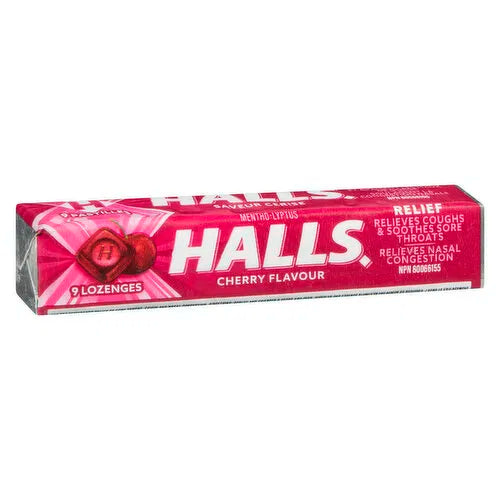 Halls - Cough Lozenges - Cherry, 1 Each