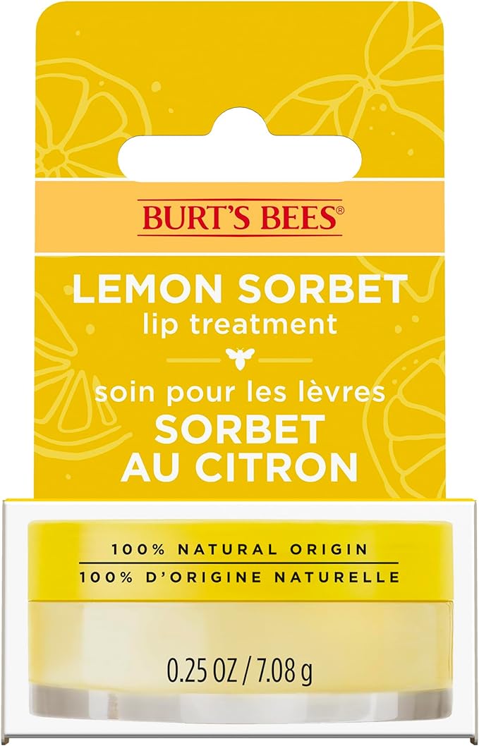 Burt’s Bees Lemon Sorbet Lip Treatment with Vitamin C |100% Natural Origin | 7.08 gram