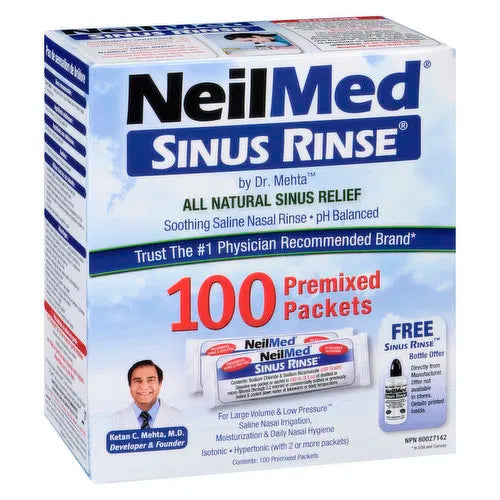 Neilmed - Sinus Rinse Premixed Refill Packets, 100 Each
