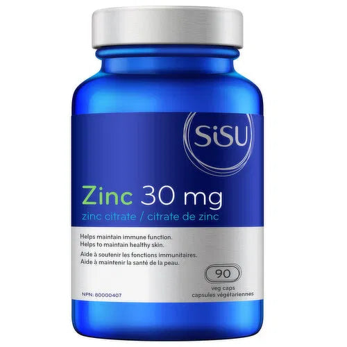 Sisu - Zinc Citrate 30mg, 90 Each