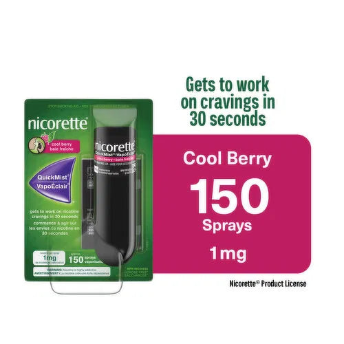Nicorette - QuickMist Nicotine Spray - Cool Berry, 1 Each