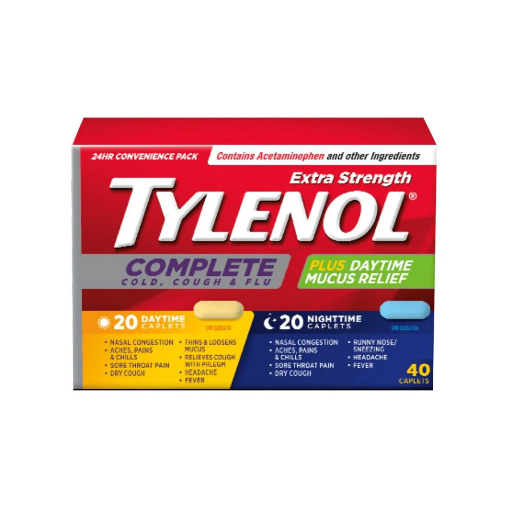 Tylenol* Complete Cold, Cough and Flu - 40 Caplets
