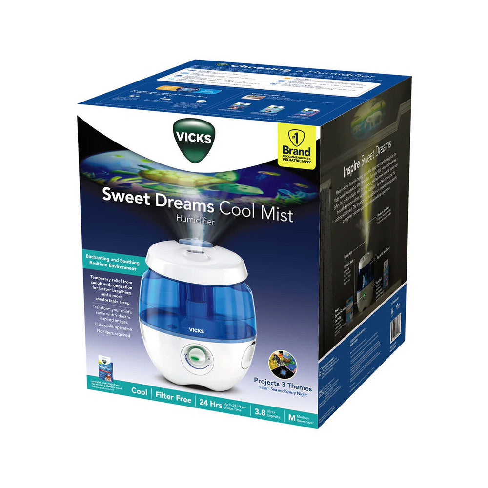 VICKS HUMIDIFIER SWEET DREAMS COOL MIST ULTRASONIC