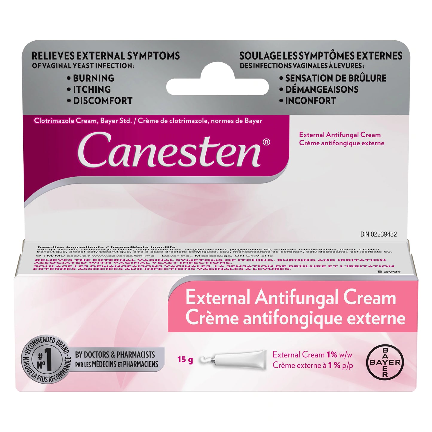 Canesten External Antifungal Cream for Yeast Infection (15g)