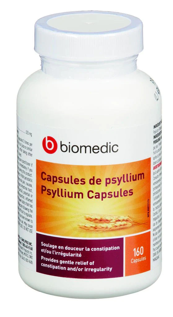 Biomedic Psyllium Fibre Capsules (160 cap)