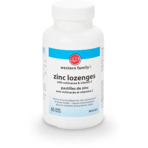 Western Family - Zinc Lozenges, 60 Each