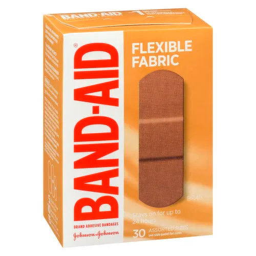 Johnson & Johnson - Flex Fabric Tan Assorted, 30 Each