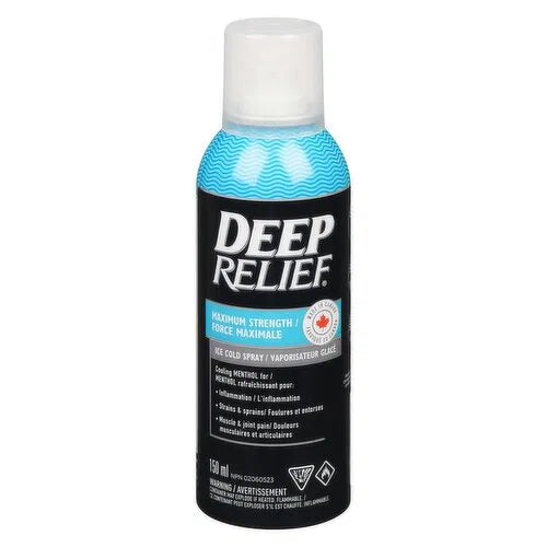 Deep Relief - Max Strg Ice Cold Spray, 150 Millilitre