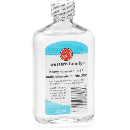 Western Family - Heavy Mineral Oil USP, 250 Millilitre