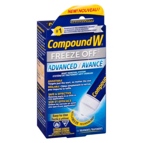 Compound W - Freeze Off Advanced Wart Removal System, 15 Each