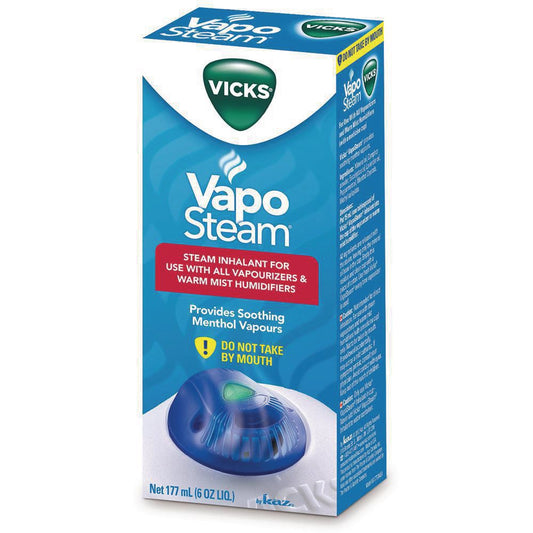 Vicks Vapo Steam Liquid Medication for Hot Steam Vaporizers 177mL