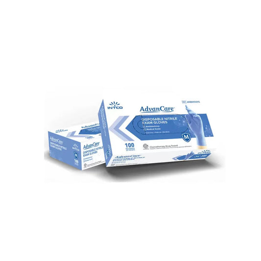 Nitrile Disposable Glove (100) (Health Canada Approved Medical Device) (Blue Colour)