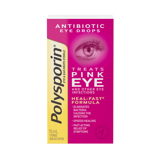 Polysporin Antibiotic Drops For Eye Infections (15mL)