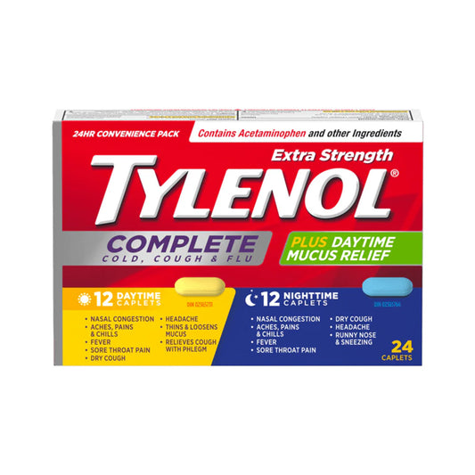 TYLENOL Complete Cold, Cough & Flu , 24 caplets
