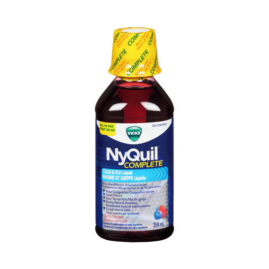 VICKS NYQUIL COMPLETE COLD & FLU LIQUID 354 ml.