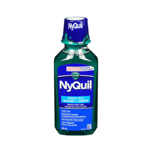 Vicks - NyQuil Cold & Flu Nighttime Relief Syrup - Original Flavour | 354 ml