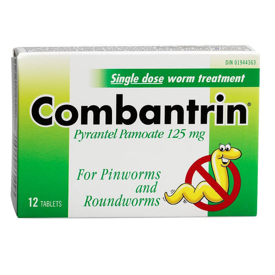 Combantrin Single Dose Worm Treatment (12 tab) – Med-X Pharmacy