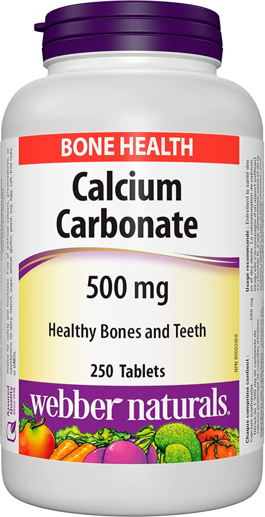 Webber Naturals Calcium Carbonate 500mg (250 tab)